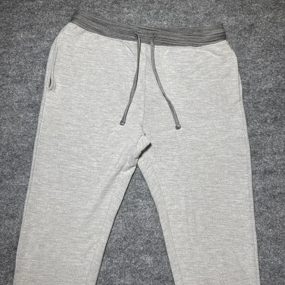 Mugsy Sweatpant Joggers Men Small Gray Stretch Tapered Drawstring Cozy Pants‎